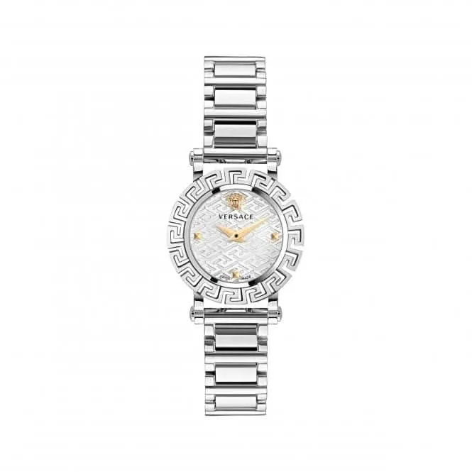 Ladies Greca Glam Stainless Steel Silver Watch VE2Q00322
