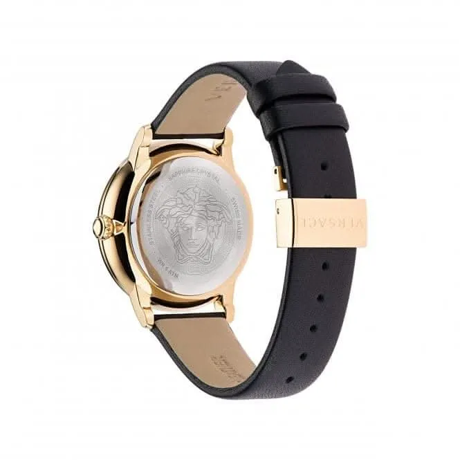 Ladies La Medusa Gold-Tone Black Watch VE2R00122
