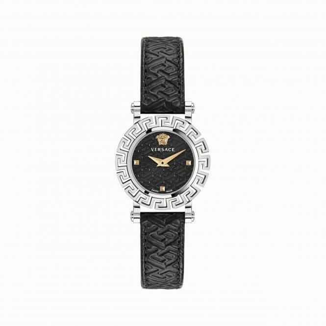 Ladies Greca Glam Stainless Steel Black Watch VE2Q00122