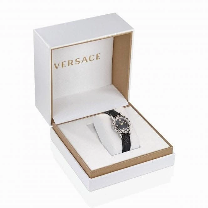 Ladies Greca Glam Stainless Steel Black Watch VE2Q00122