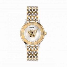 Ladies La Medusa Gold Tone White-Silver Watch VE2R00222