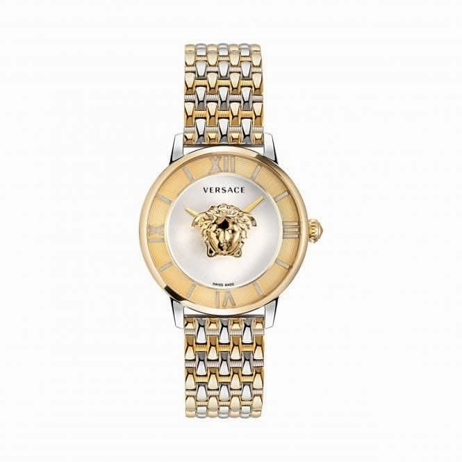 Ladies La Medusa Gold Tone White-Silver Watch VE2R00222