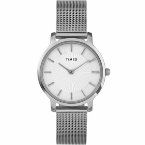 Ladies Transcend Silver Tone Watch TW2Y10200