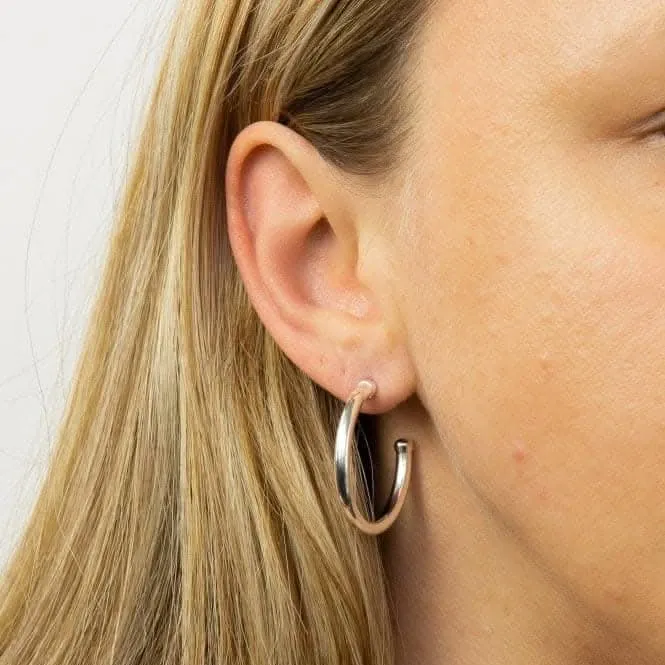 Large Tube 3/4 Hoop Earrings E6012 Beginnings Jewellery