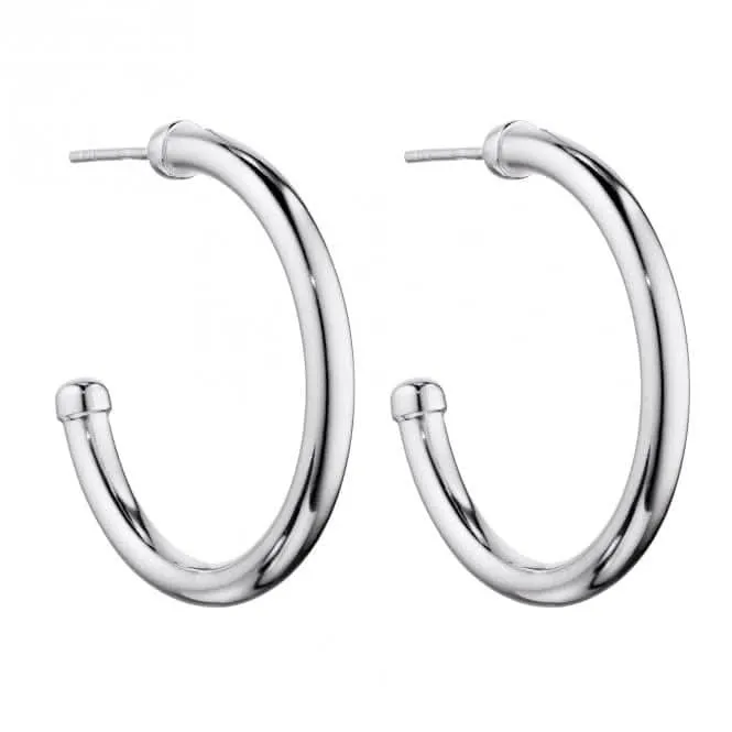 Large Tube 3/4 Hoop Earrings E6012 Beginnings Jewellery
