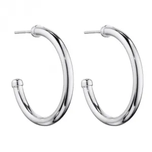 Large Tube 3/4 Hoop Earrings E6012 Beginnings Jewellery