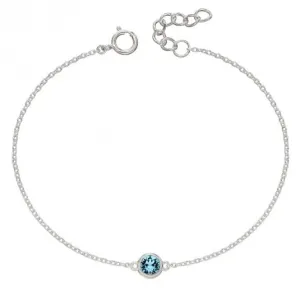 March Birthstone Bracelet with Swarovski Crystal B5286 Beginnings Jewellery