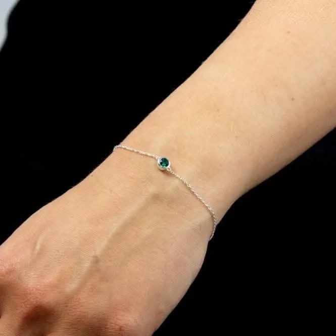 May Birthstone Bracelet with Swarovski Crystal B5288 Beginnings Jewellery