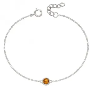 November Birthstone Bracelet with Swarovski Crystal B5294 Beginnings Jewellery