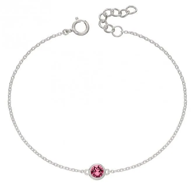 October Birthstone Bracelet with Swarovski Crystal B5293 Beginnings Jewellery