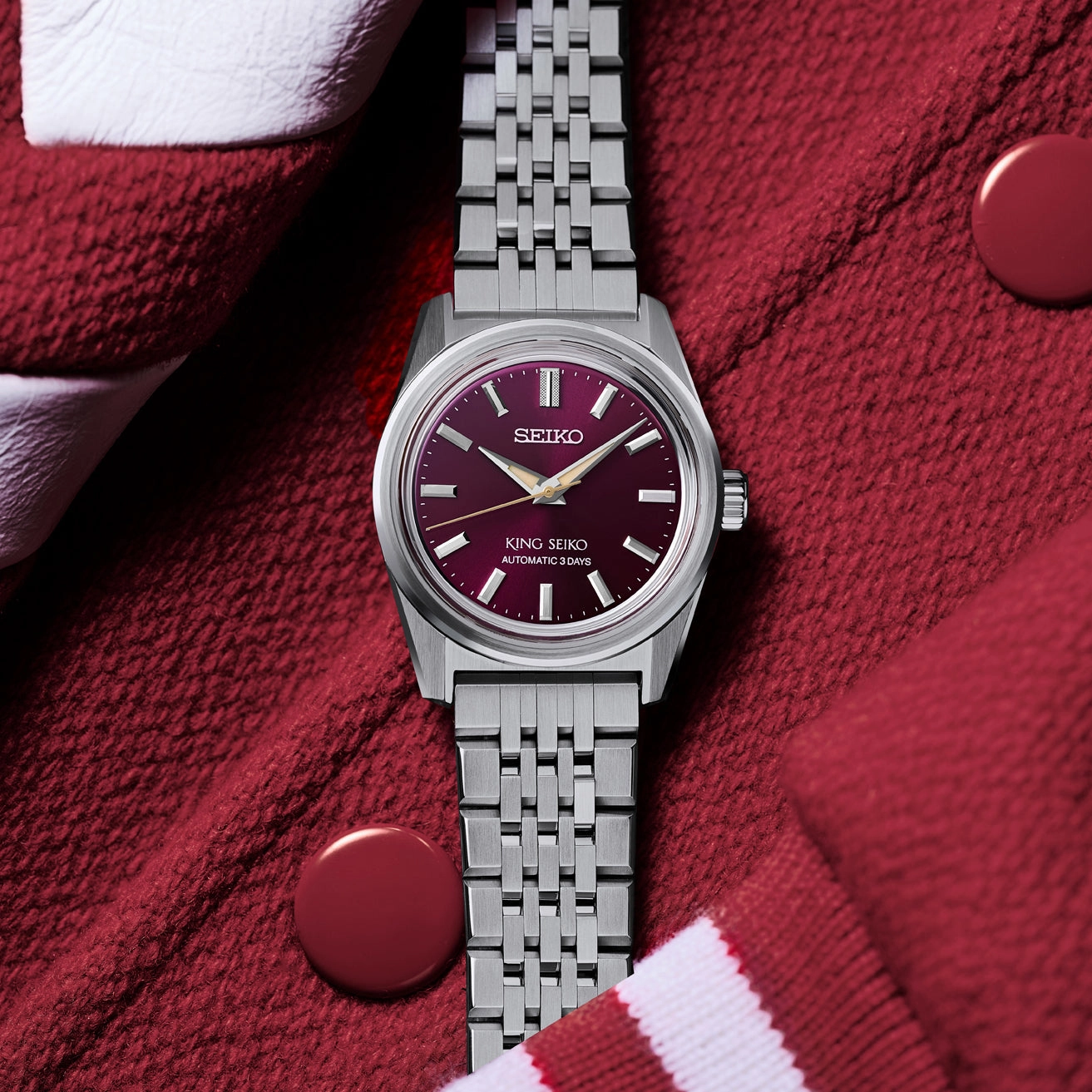 Seiko Watches King Seiko KSK 6R in Preppy Burgundy Watch