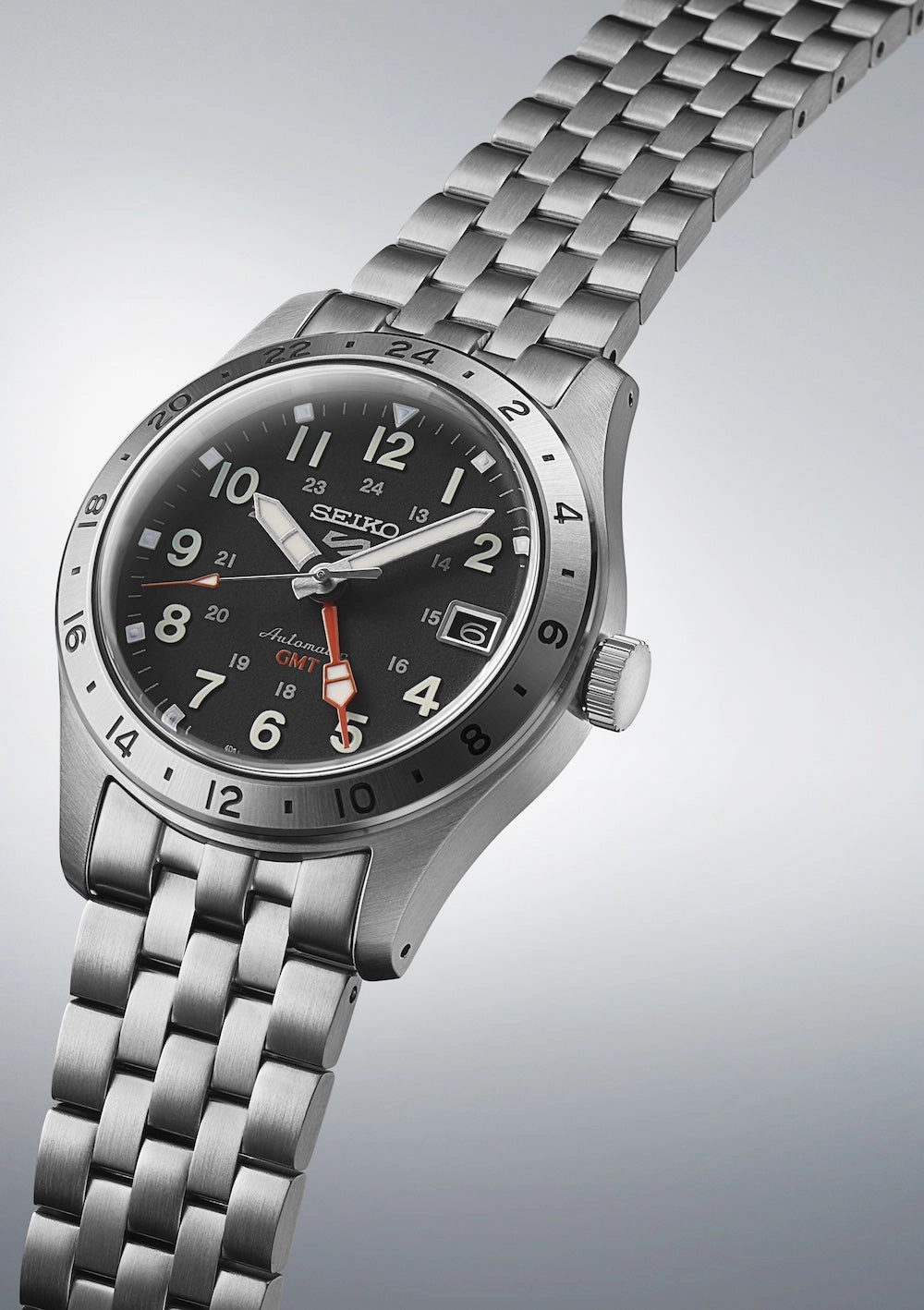 Seiko Watches Seiko 5 Sports Field Deploy Mechanical GMT Watch