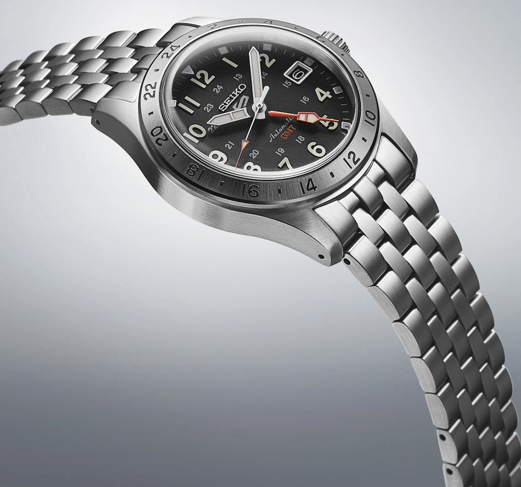 Seiko Watches Seiko 5 Sports Field Deploy Mechanical GMT Watch