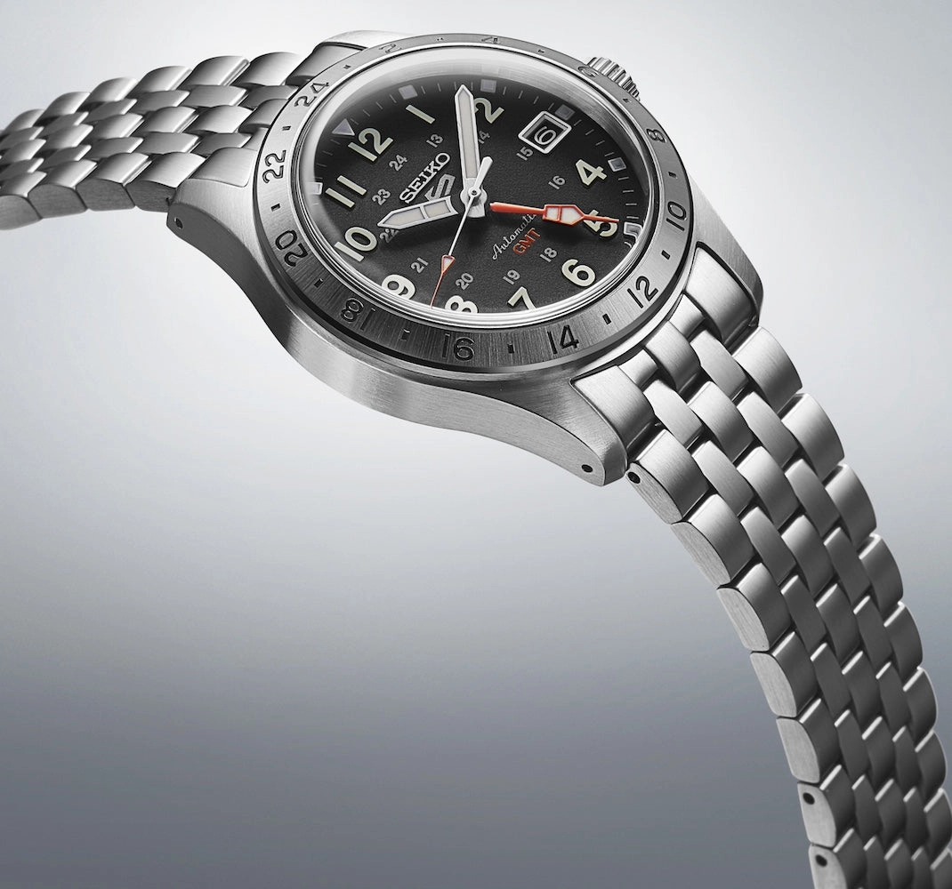 Seiko Watches Seiko 5 Sports Field Deploy Mechanical GMT Watch