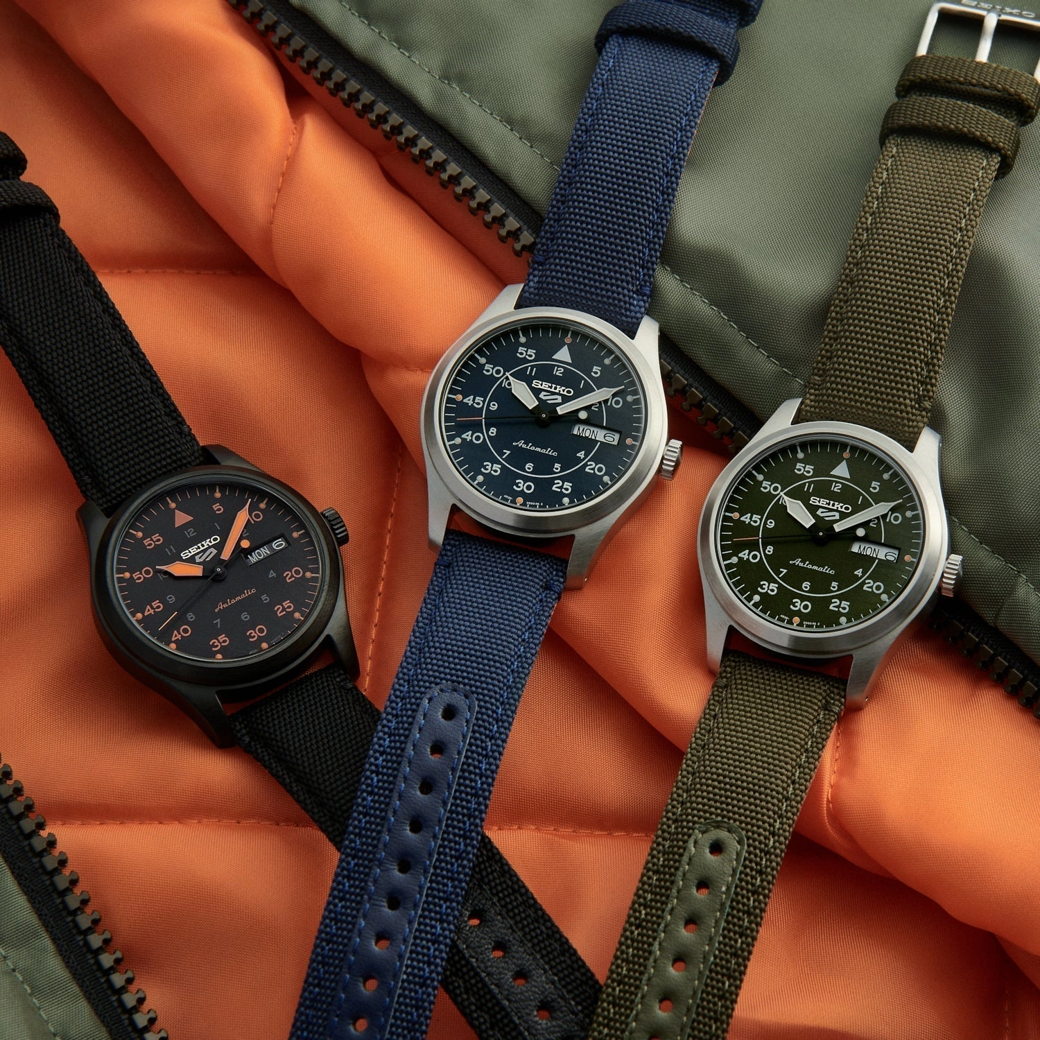Seiko Watches Seiko 5 Sports Field Military Flieger Watch