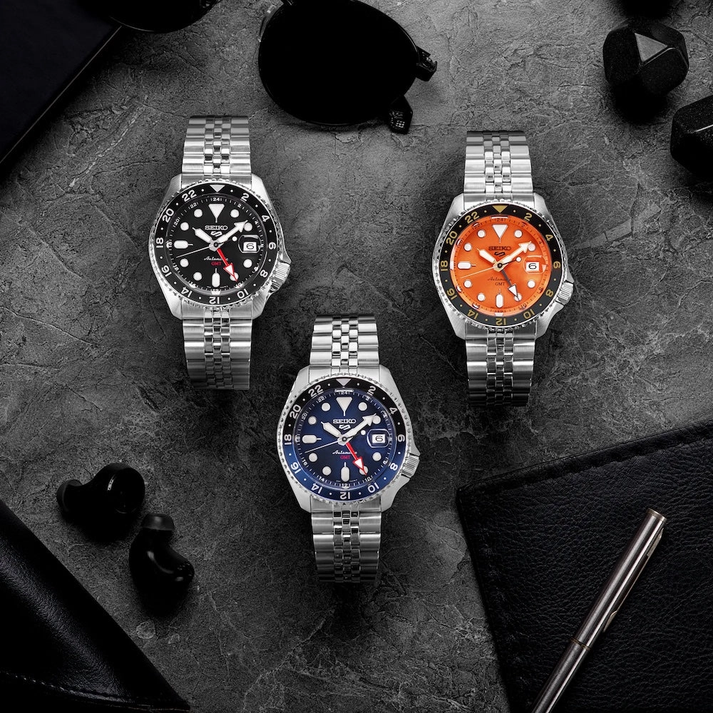 Seiko Watches Seiko 5 Sports GMT SKX Black Grape Re-Interpretation Watch
