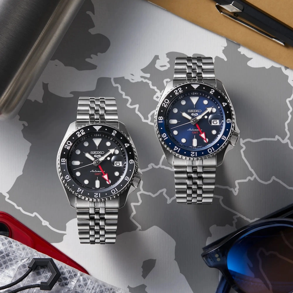 Seiko Watches Seiko 5 Sports GMT SKX Black Grape Re-Interpretation Watch