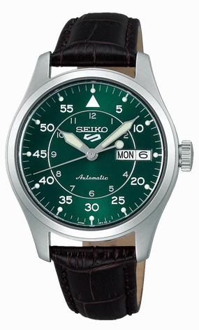 Seiko Watches Seiko 5 Sports Kelly Green Flieger Suit Style Watch