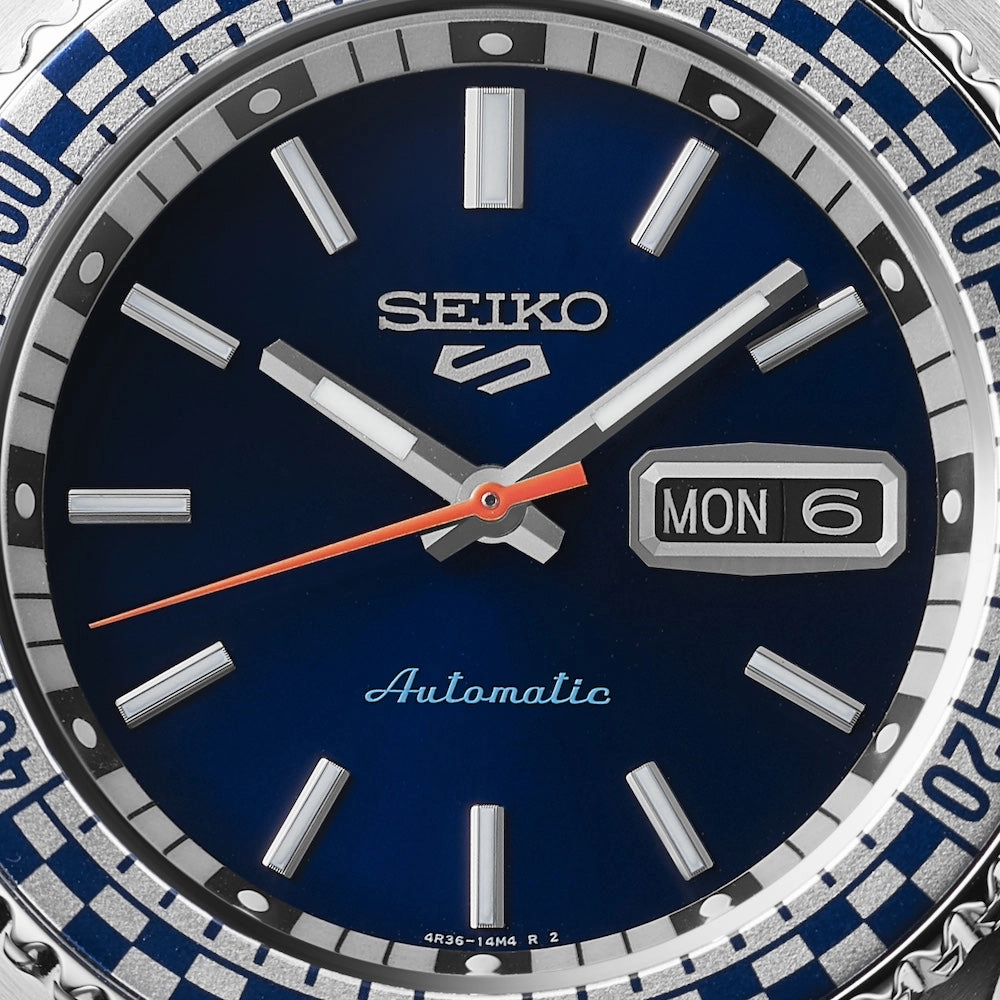 Seiko Watches Seiko 5 Sports Petrol Blue Checkered Flag Special Edition Watch D