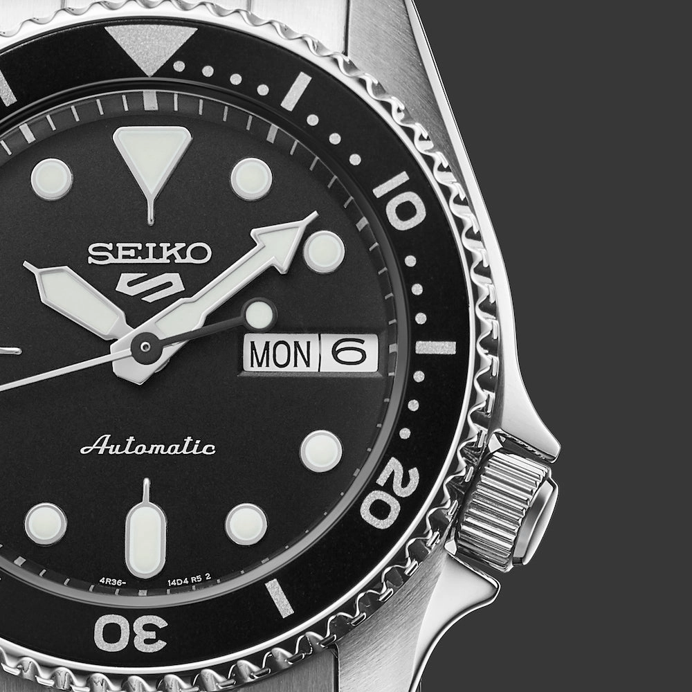 Seiko Watches Seiko 5 Sports SKX Midi Black Mens Watch