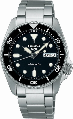Seiko Watches Seiko 5 Sports SKX Midi Black Mens Watch