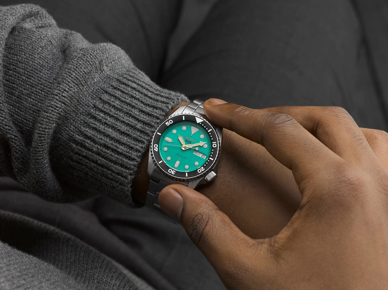 Seiko Watches Seiko 5 Sports SKX Midi Teal Mens Watch