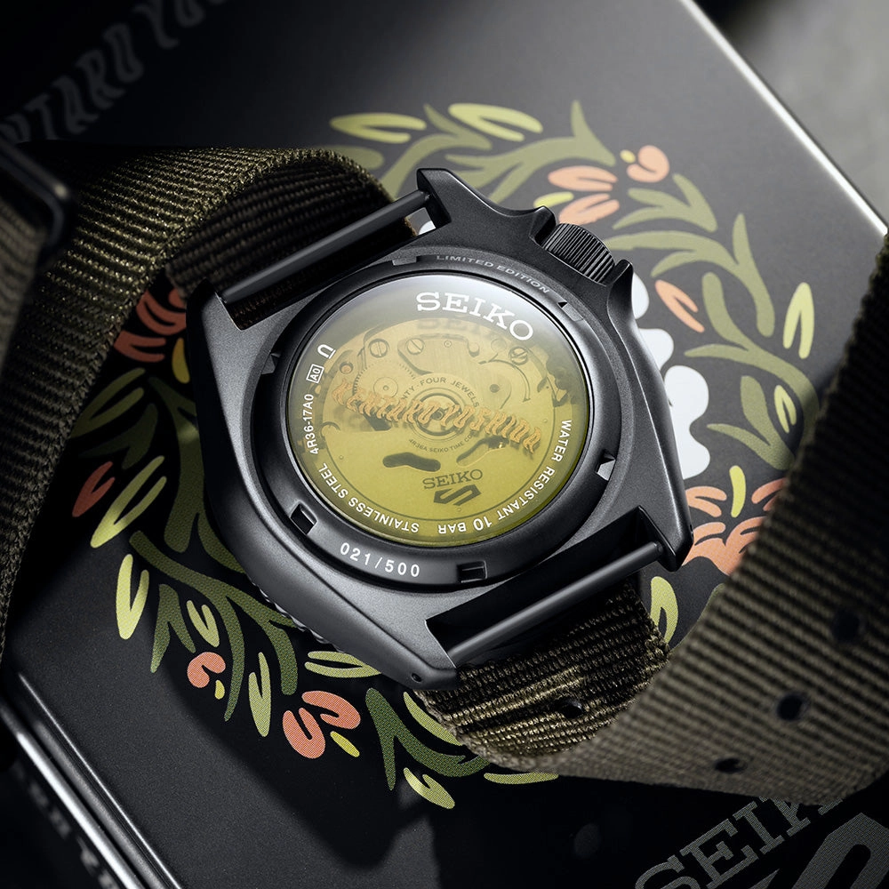 Seiko Watches Seiko 5 SRPL27K Kentaro "Wild Plants & Fire' Limited Edition