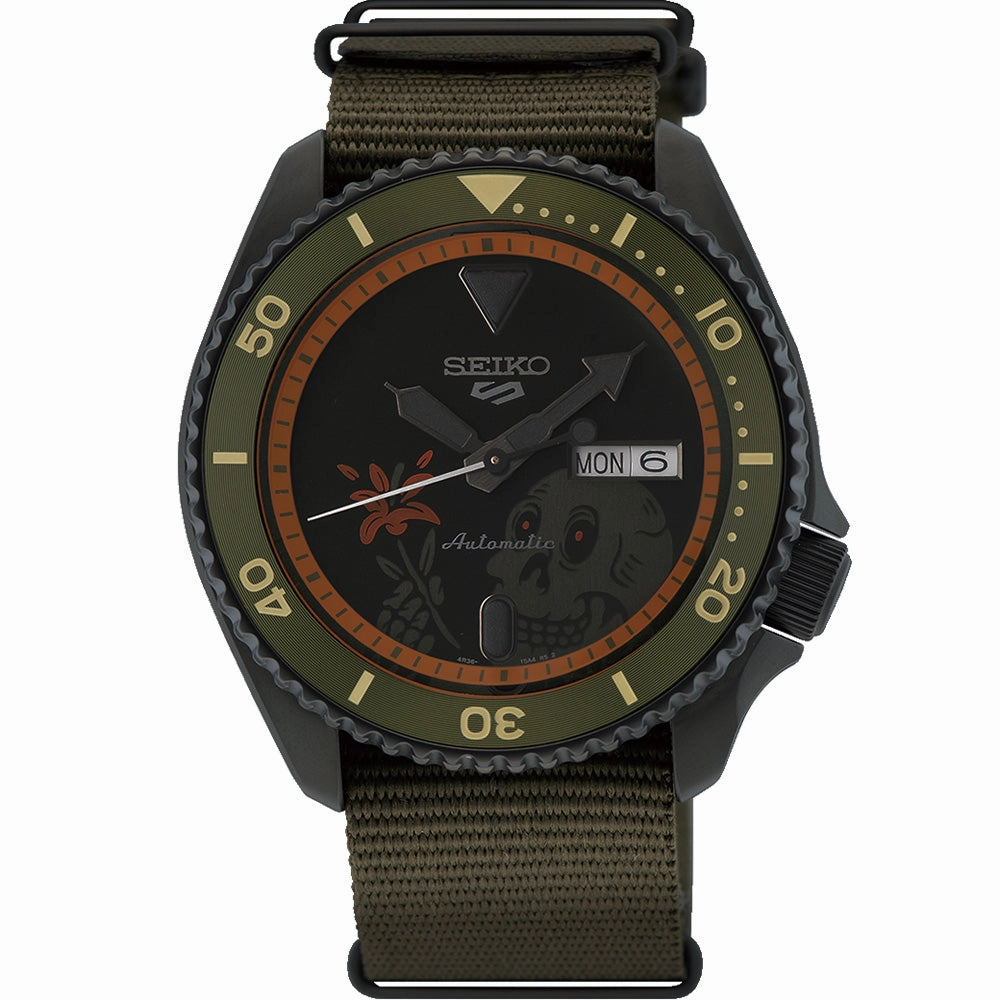 Seiko Watches Seiko 5 SRPL27K Kentaro "Wild Plants & Fire' Limited Edition