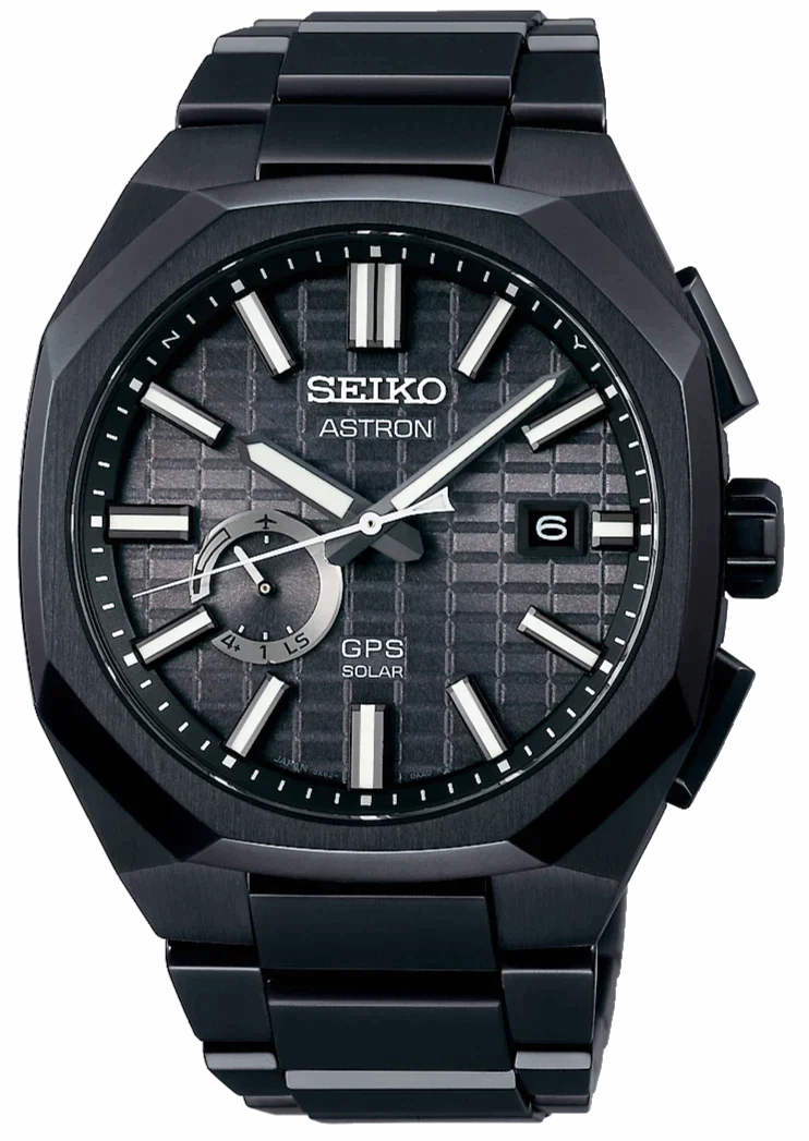 Seiko Watches Seiko Astron GPS Solar Jet Black Crystal Box Watch