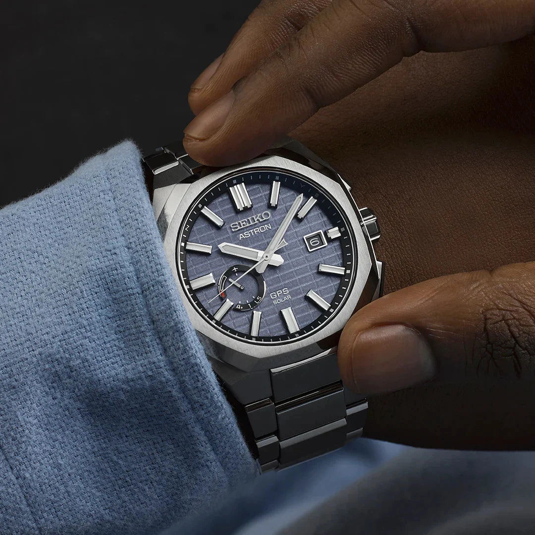Seiko Watches Seiko Astron GPS Solar Sapphire Blue Crystal Box Watch