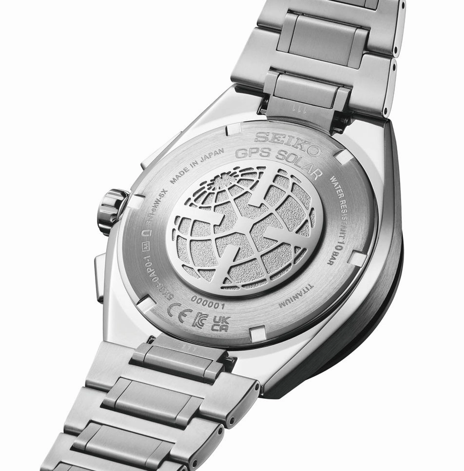 Seiko Watches Seiko Astron Watch GPS Solar Dual Time Chronograph in Slate Blue Pre-Order