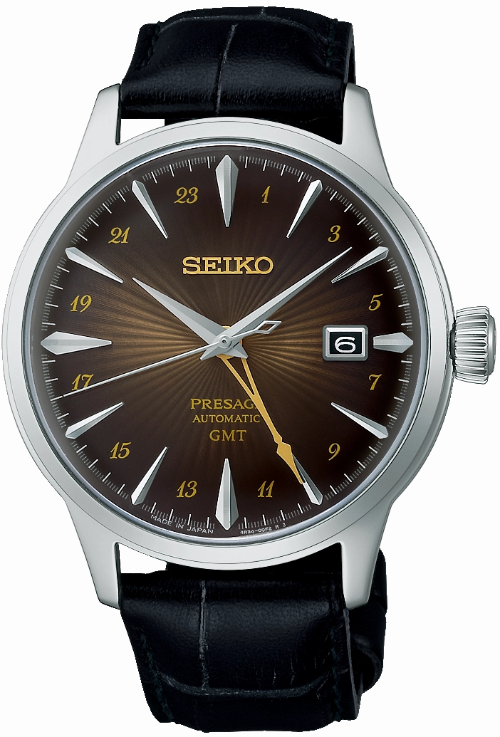 Seiko Watches Seiko Presage Cocktail Time Rusty Nail GMT Watch