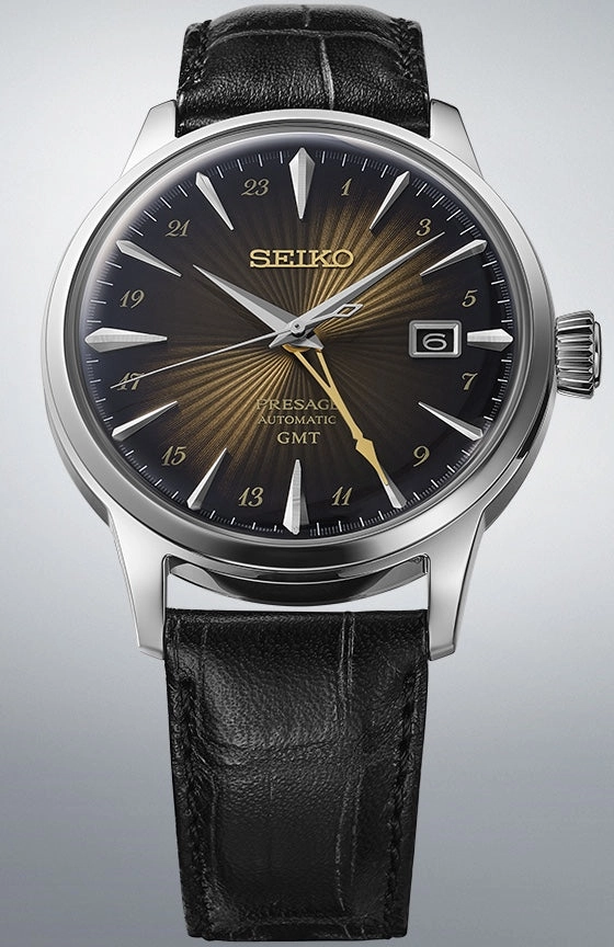 Seiko Watches Seiko Presage Cocktail Time Rusty Nail GMT Watch