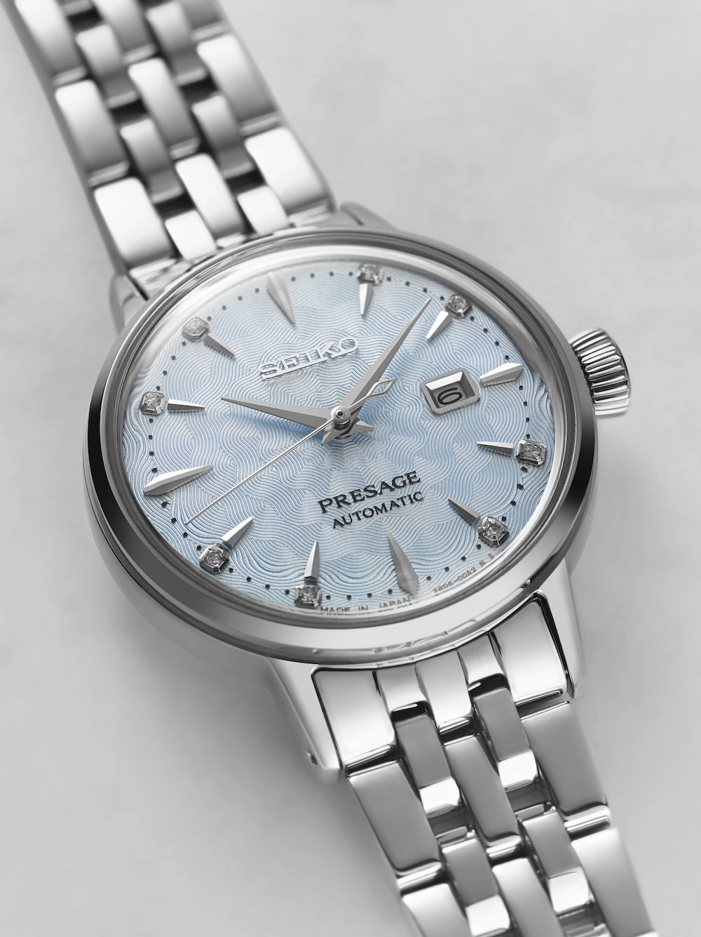 Seiko Watches Seiko Presage Cocktail Time Skydiving Diamond Twist Watch