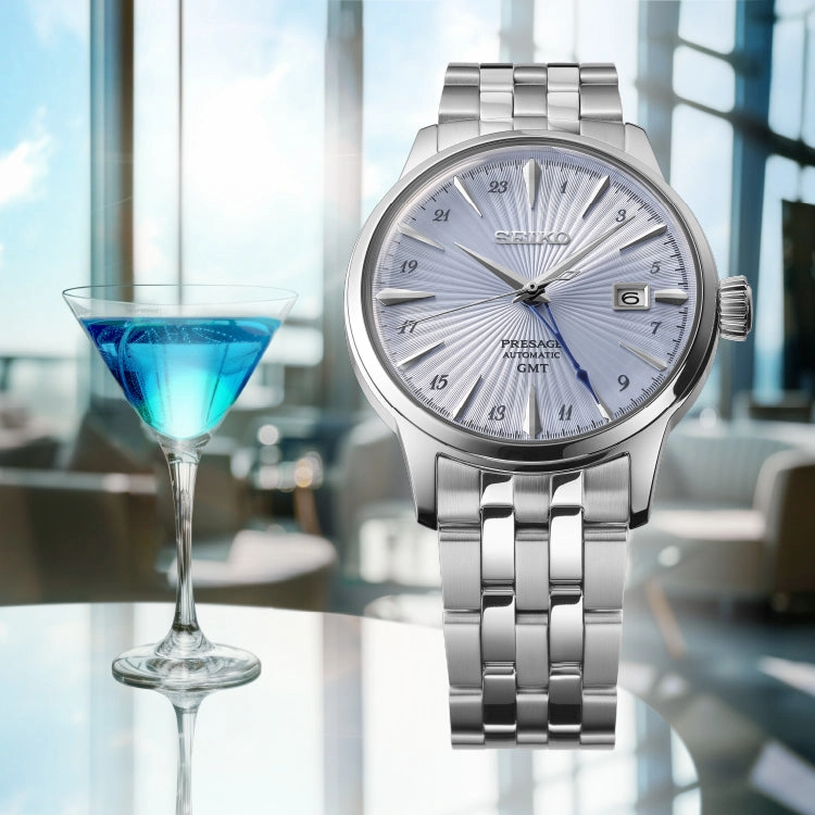 Seiko Watches Seiko Presage Cocktail Time Skydiving GMT Watch
