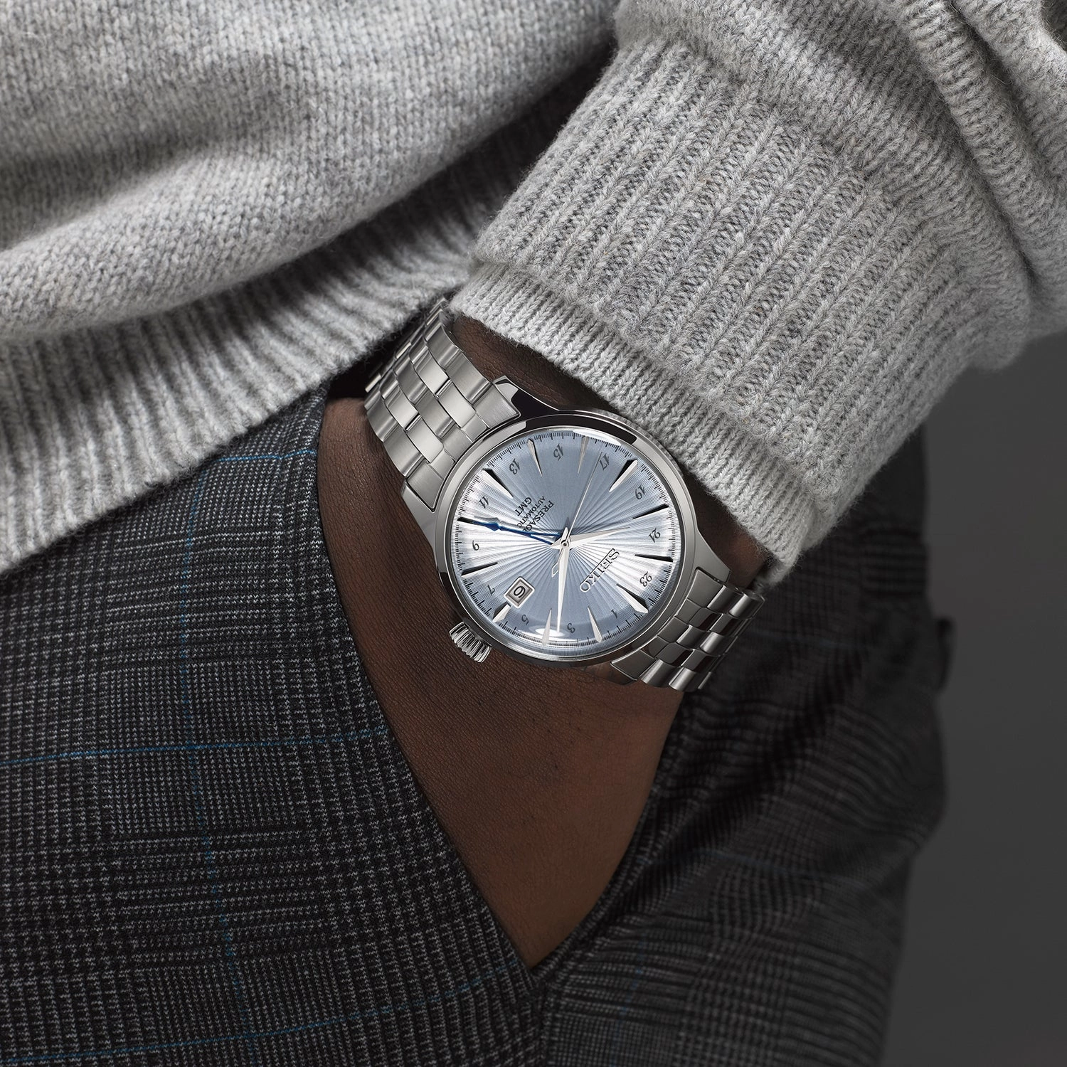Seiko Watches Seiko Presage Cocktail Time Skydiving GMT Watch