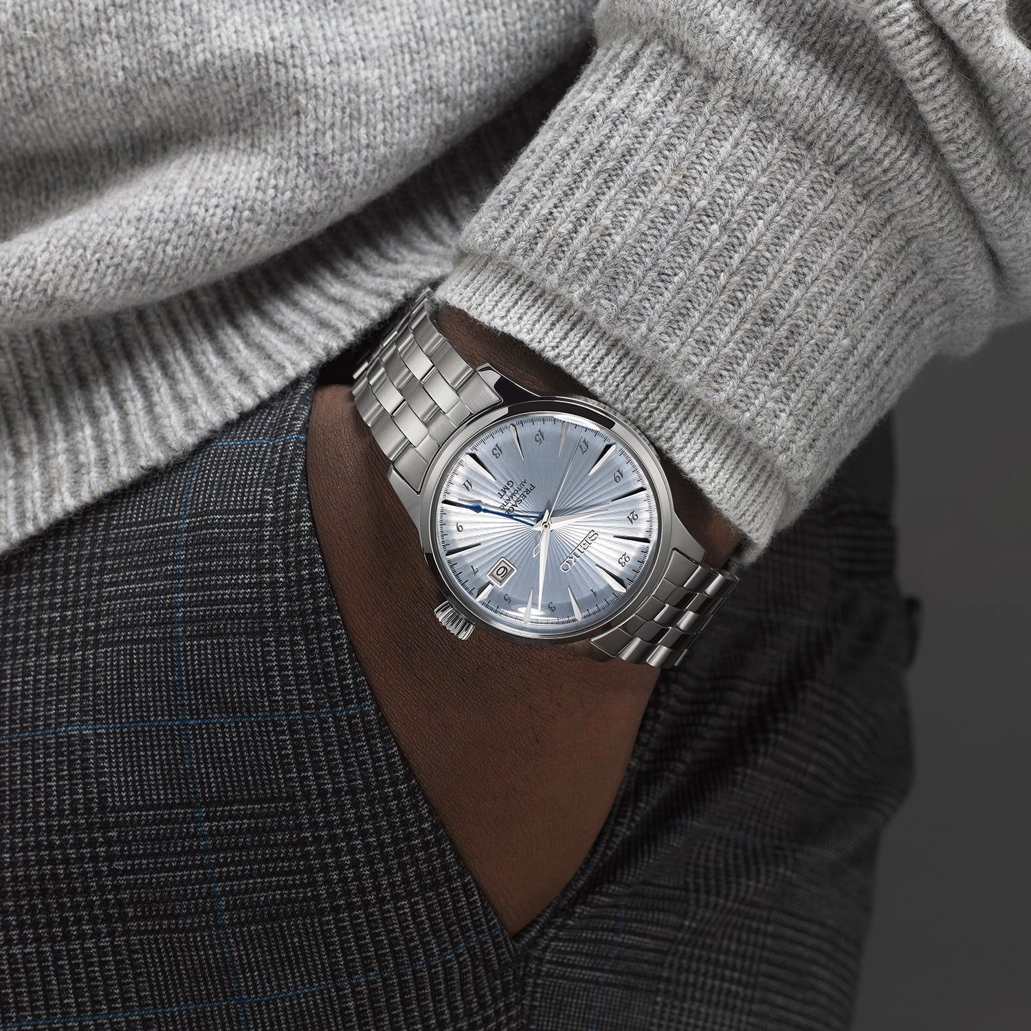Seiko Watches Seiko Presage Cocktail Time Skydiving GMT Watch