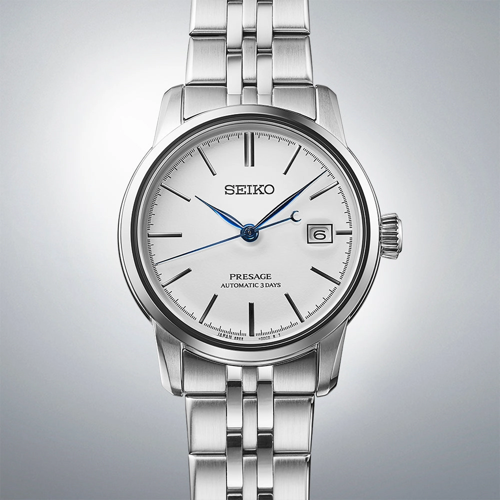 Seiko Watches Seiko Presage Pure White Enamel Watch