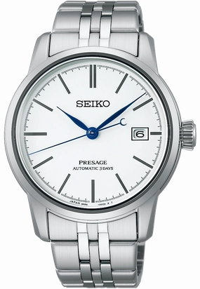Seiko Watches Seiko Presage Pure White Enamel Watch