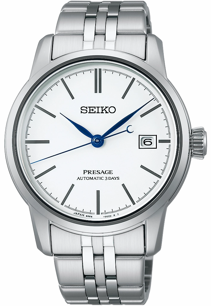 Seiko Watches Seiko Presage Pure White Enamel Watch