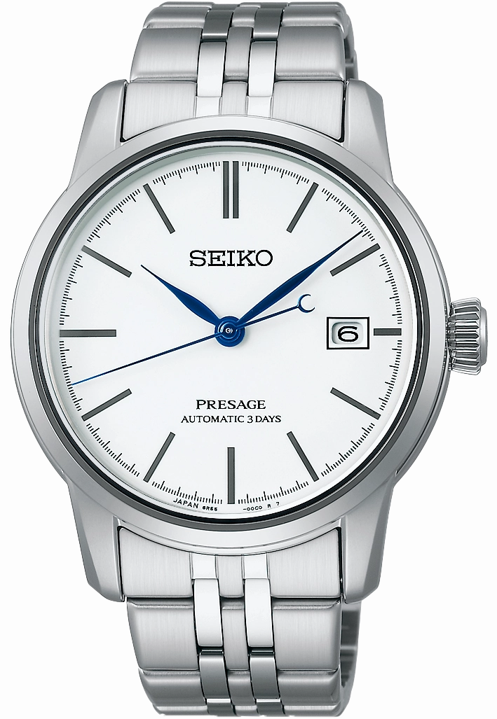Seiko Watches Seiko Presage Pure White Enamel Watch
