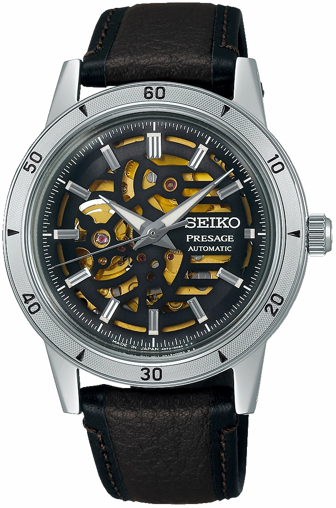 Seiko Watches Seiko Presage Style 60s Elegant Yet Rugged Biker Style Watch