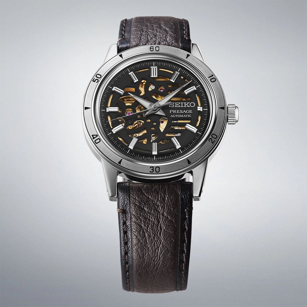 Seiko Watches Seiko Presage Style 60s Elegant Yet Rugged Biker Style Watch