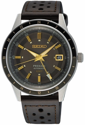 Seiko Watches Seiko Presage Style 60s Road Trip GMT Fume Watch