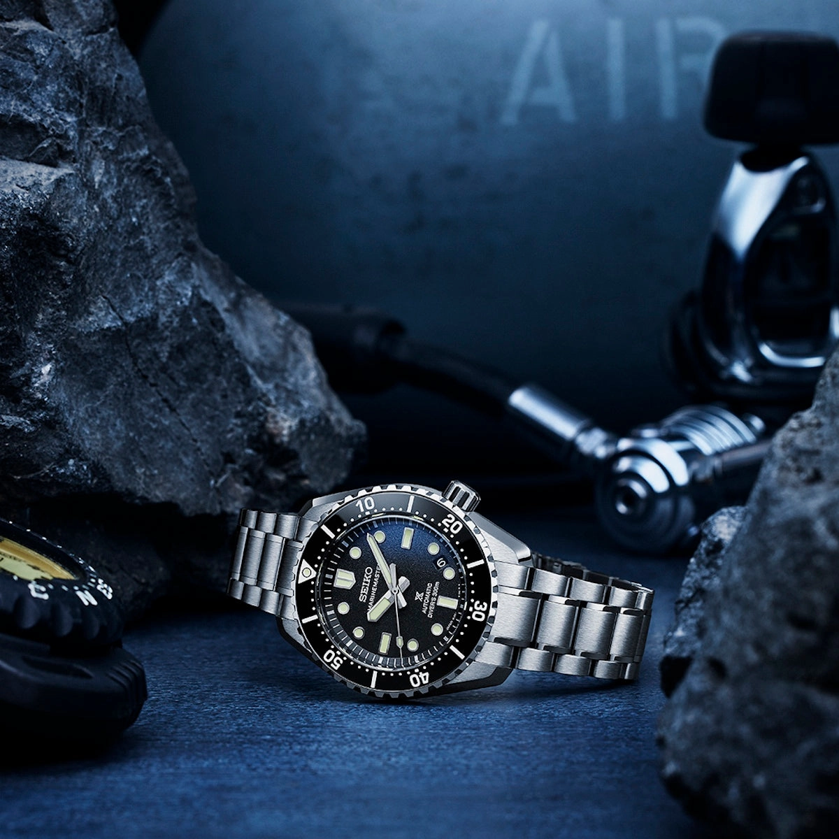 Seiko Watches Seiko Prospex 1968 Divers Reinterpretation 300m High Contrast Black Watch