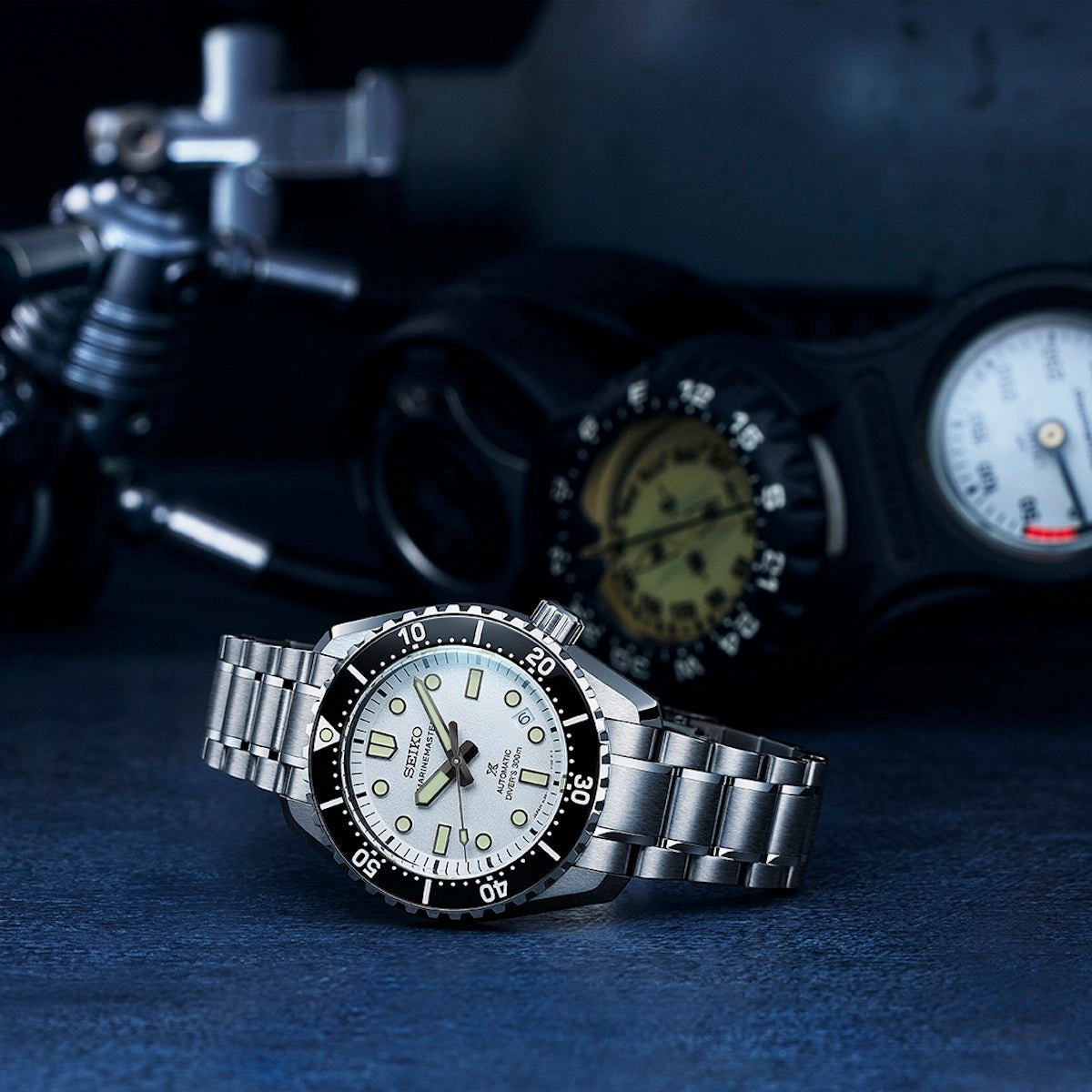 Seiko Watches Seiko Prospex 1968 Divers Reinterpretation 300m High Contrast Monochrome Watch