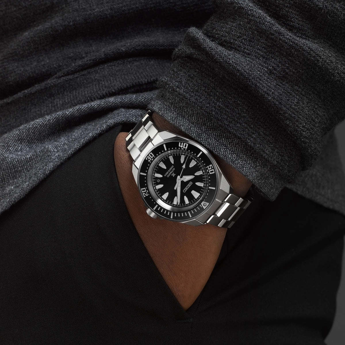 Seiko Watches Seiko Prospex 4R Black Shog-urai Diver Watch