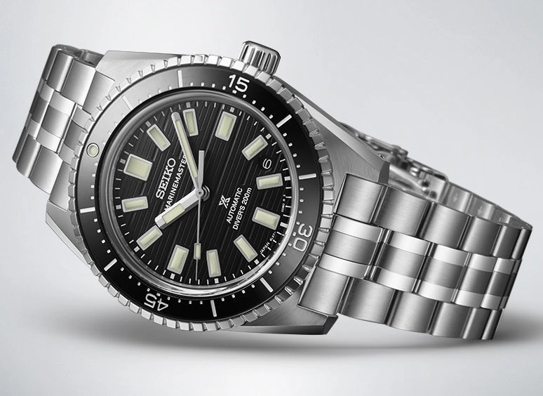 Seiko Watches Seiko Prospex Black Dark Water Marinemaster 1965 Reinterpretation Diver Watch