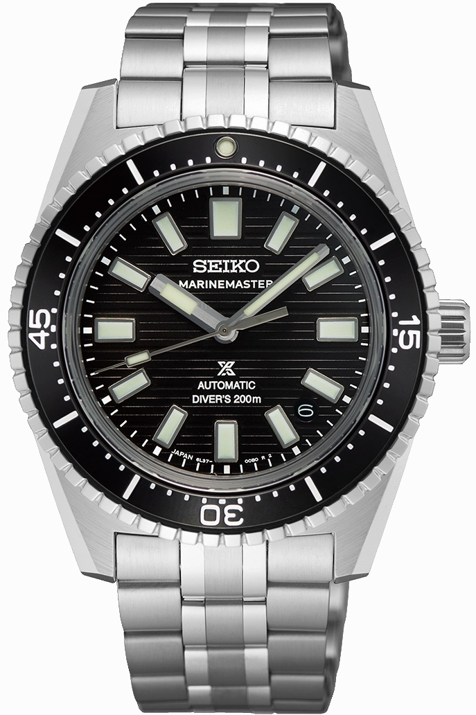 Seiko Watches Seiko Prospex Black Dark Water Marinemaster 1965 Reinterpretation Diver Watch