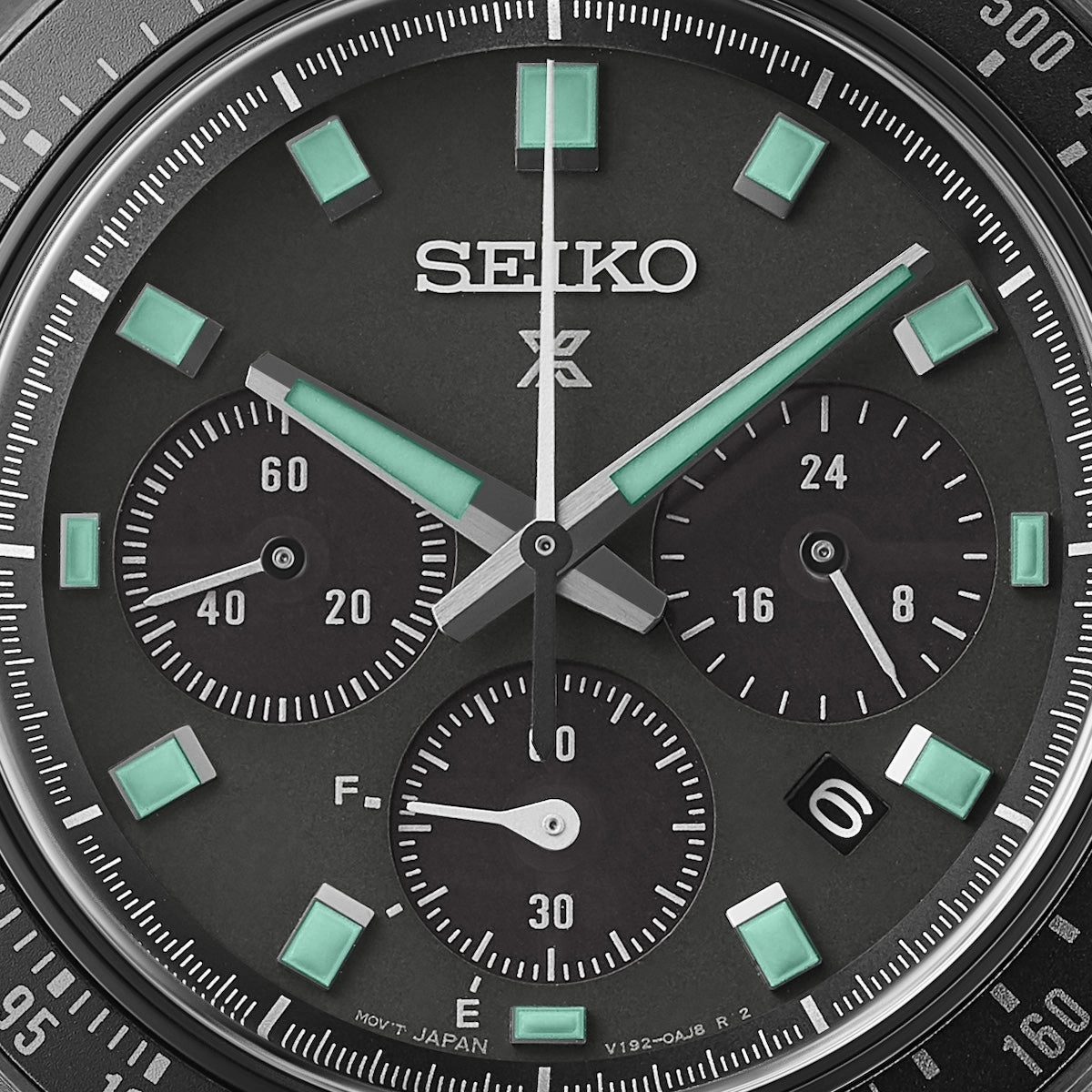Seiko Watches Seiko Prospex Black Series Night Vision Solar Speedtimer Chronograph Watch